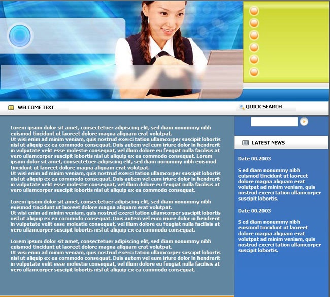 个人学习生活信息发布平台个人主页html+flash网页免费模板