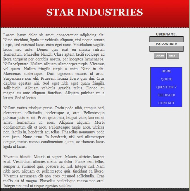 娱乐明星产业html网页模板