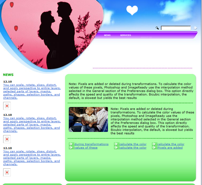 缘分结婚交友网html网页模板