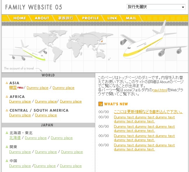 日本国际航空旅游公司html,psd网页模板