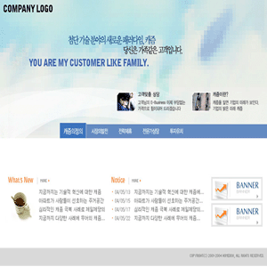 简洁韩国公司企业形象页面psd网页模板