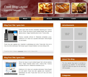 西餐食谱大全div+css棕色网页模板