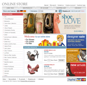 高档女鞋品牌在线商城psd网页模板