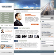 商业巨擎企业网站psd,html网页模板