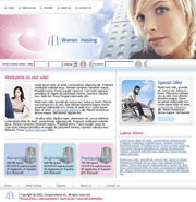 粉色女性专用电脑主机psd,html网页模板