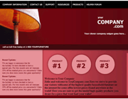 台灯装饰企业网站psd,html网页模板