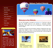 热汽球观光旅游区网页模板