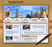 外国教育门户网站模板
