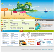 旅游线路行程在线购票网页模板