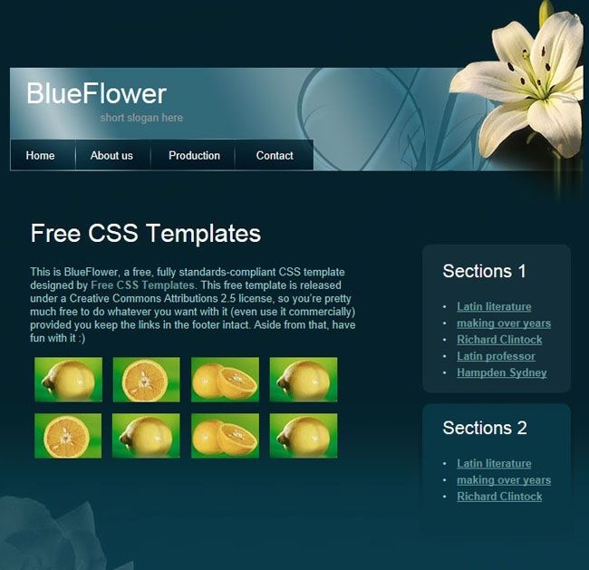 (Blue Flower)div+cssҳģز