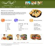 绿色餐饮公司div+css网页模板
