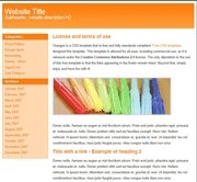 完美桔色系列css页面制作网页模板