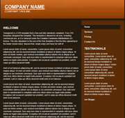 棕色精品网页模板css样式代码