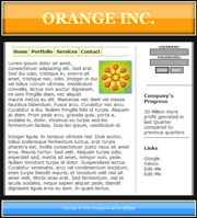 桔色orange网页模板