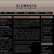 棕色元素css网页模板