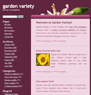 粉色花园css网页模板