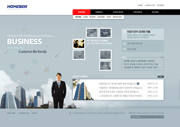 韩国商务软件公司psd网页模板