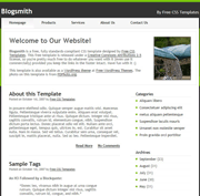 灰绿产品博客css网页模板