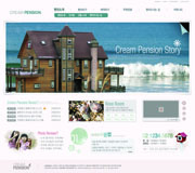 韩国古堡的故事psd网页模板