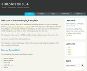简单风格HTML5博客模板