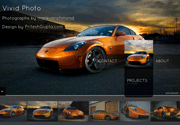 漂亮汽车炫丽主题图片特效HTML5网页模板