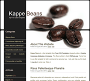 咖啡色的豆子css网页模板