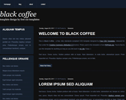 黑咖啡之恋css网页模板