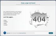 圆角金属质感404错误页面css模板
