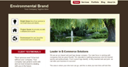 环境品牌css-html网页模板