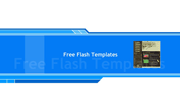 蓝色公司介绍免费flash网页模板素材