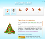 淡蓝色圣诞礼物flash网站模板