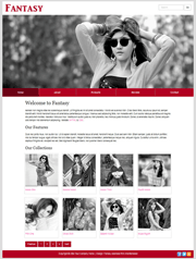 女性服装设计作品创意div+css网页模板_欧美幻想时装设计作品