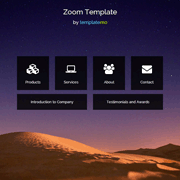 沙漠黄昏div+css静态网页模板
