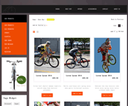 欧美山地车自行车品牌商城html静态网页模板下载