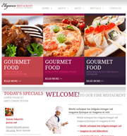 欧美美食之家html静态网页模板