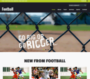 顶尖足球赛事资讯html静态网页模板