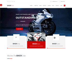 赛车摩托车跑车品牌生产商html5静态网页模板